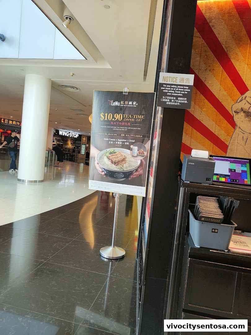 LeNu Chef Wais Noodle Bar at VivoCity