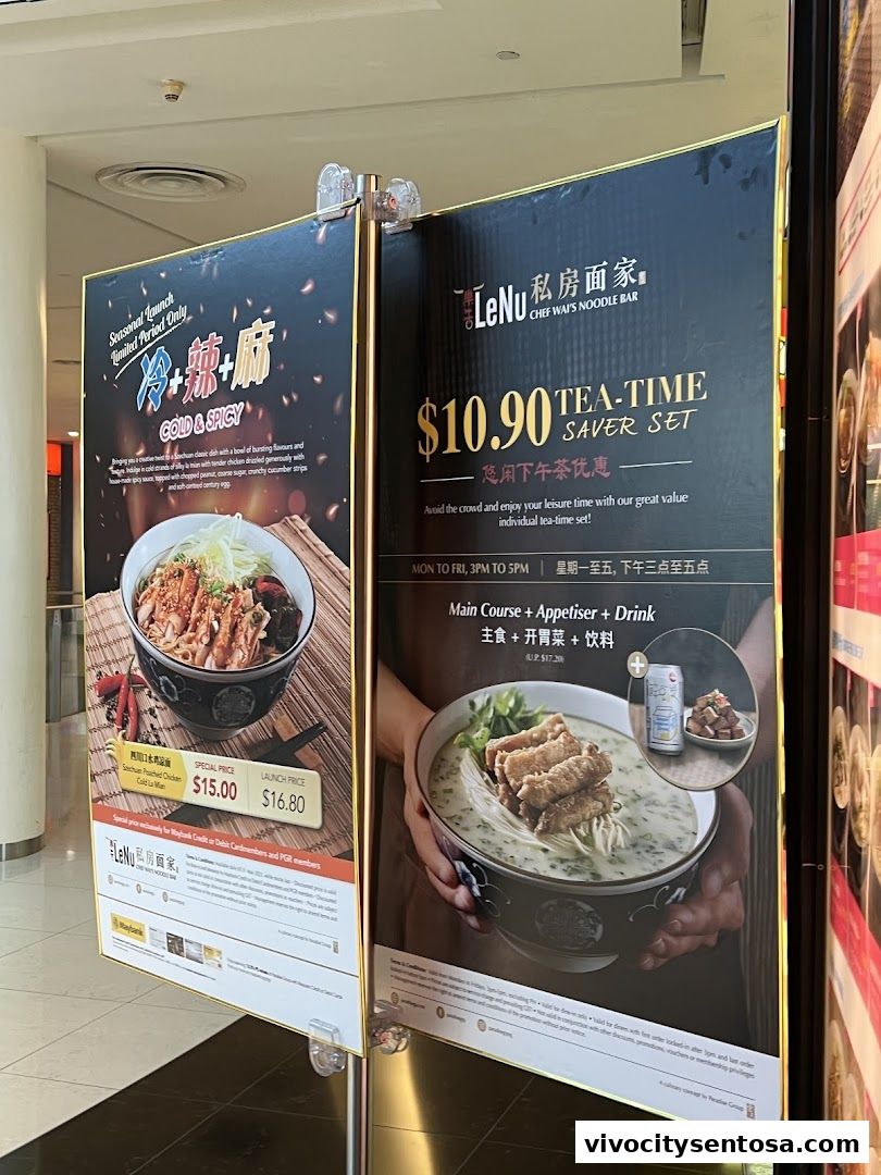 LeNu Chef Wais Noodle Bar at VivoCity
