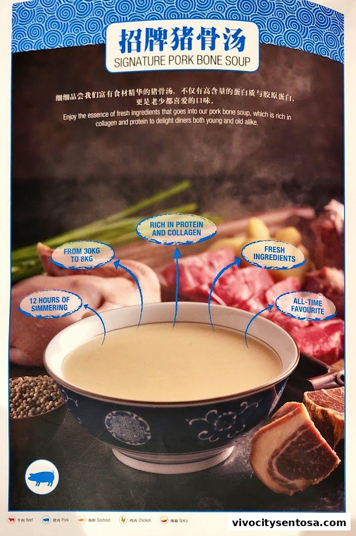 Menu page for LeNu Chef Wais Noodle Bar at VivoCity