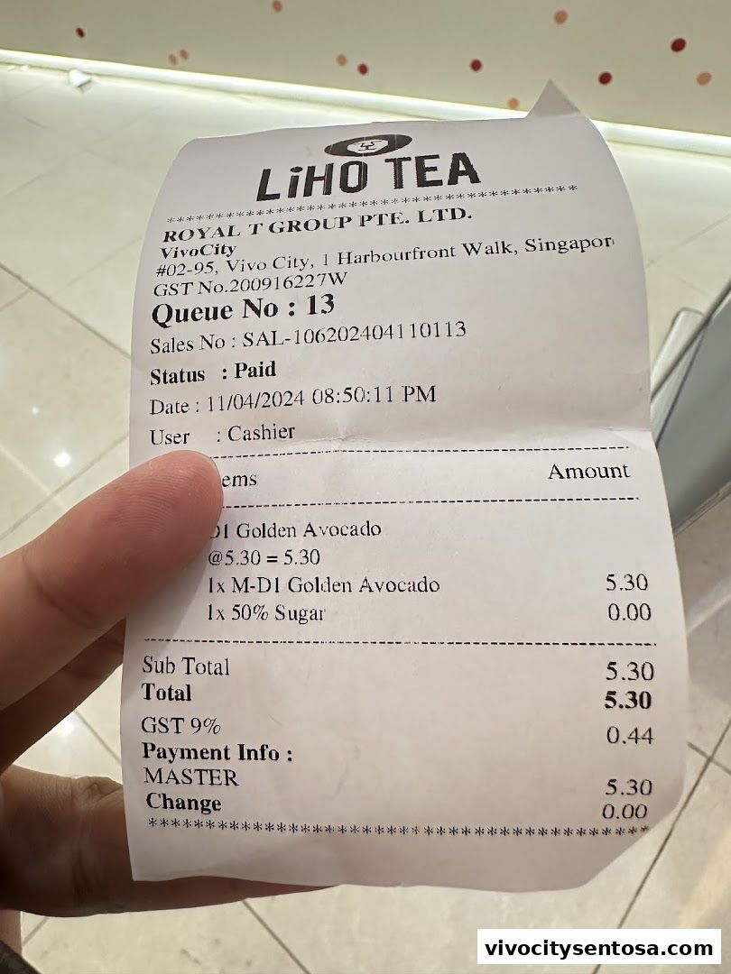 LiHO TEA  Vivocity