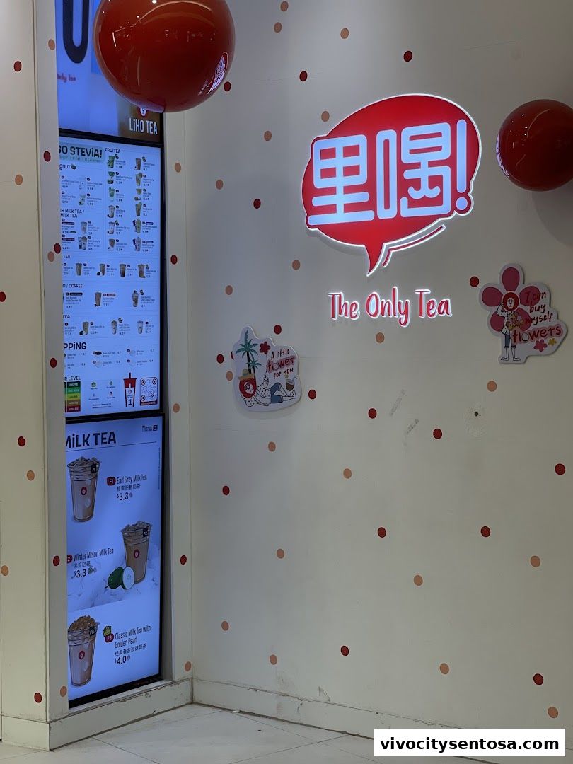 Menu page for LiHO TEA  Vivocity