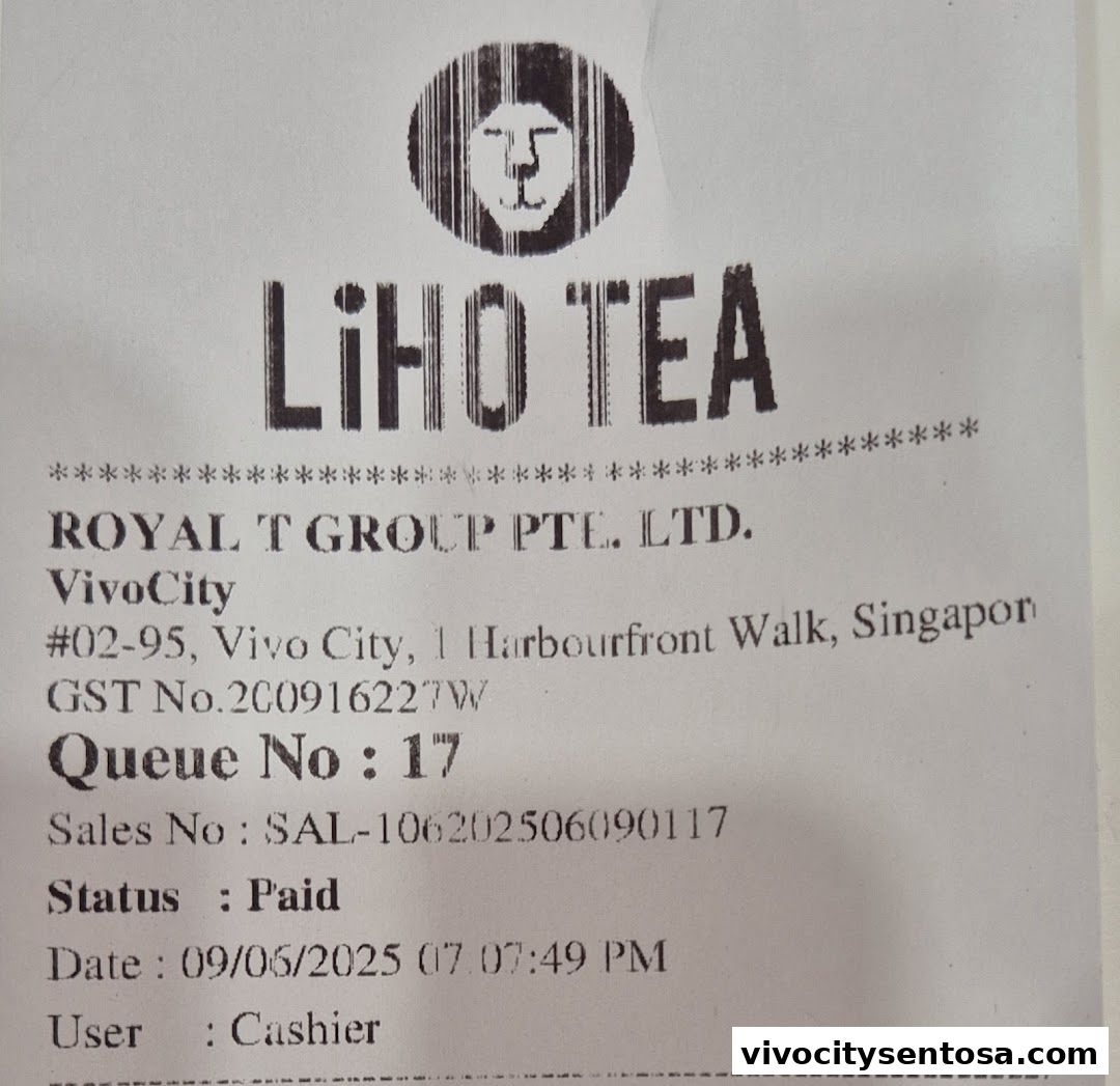 LiHO TEA  Vivocity