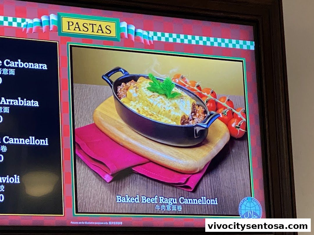 Menu page for Louis NY Pizza Parlor