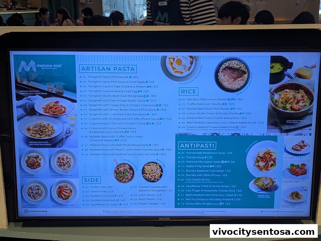 Mamma Mia Trattoria E Caffè VivoCity