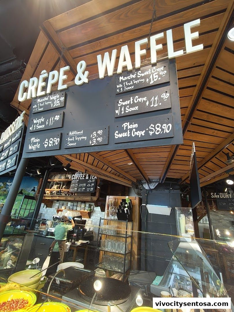 Menu page for Marché VivoCity
