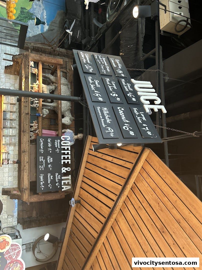 Menu page for Marché VivoCity