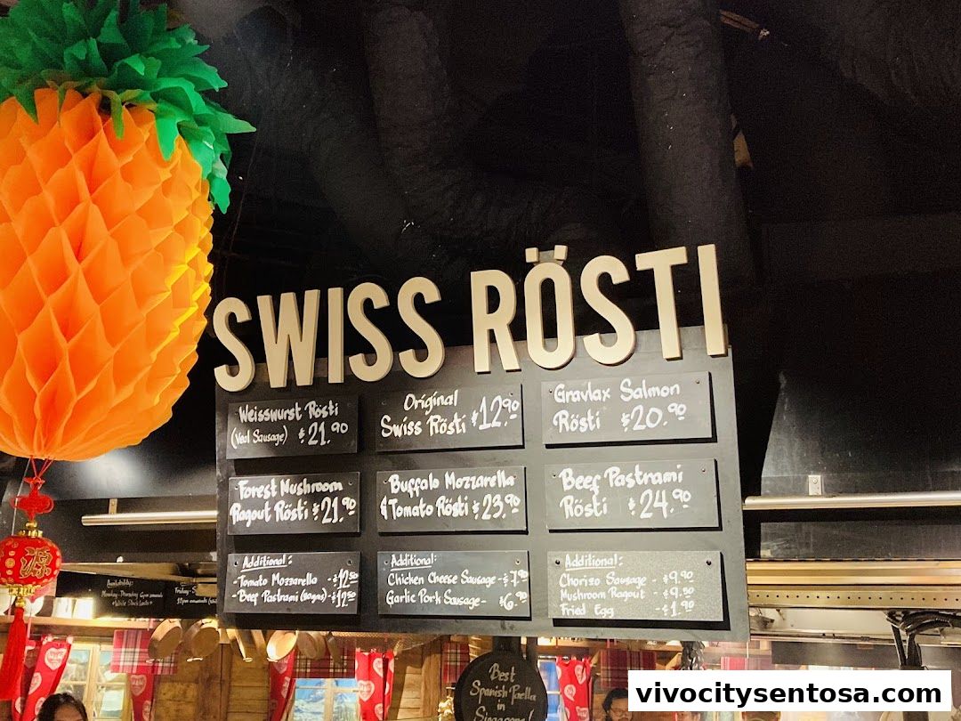 Menu page for Marché VivoCity