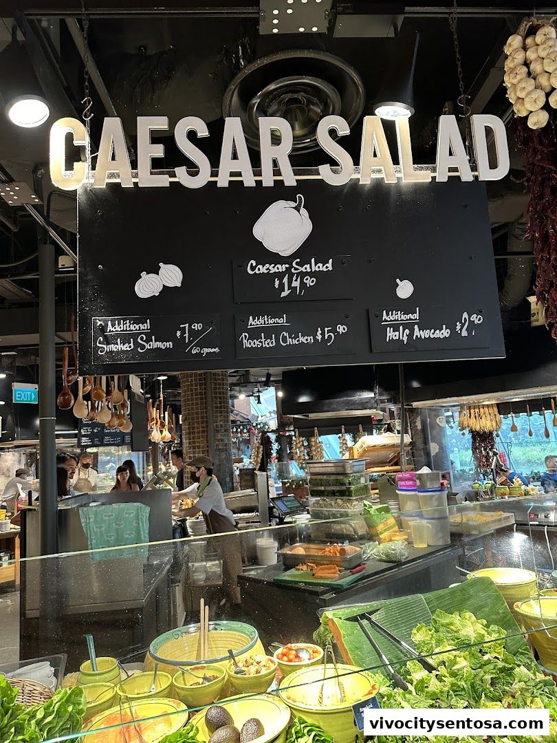 Menu page for Marché VivoCity