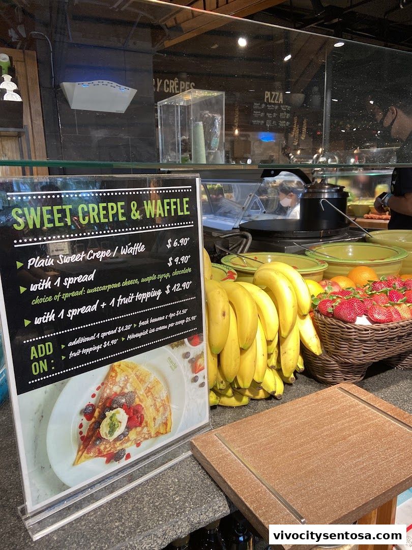 Menu page for Marché VivoCity