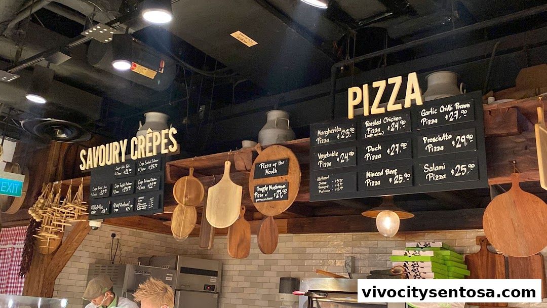 Menu page for Marché VivoCity
