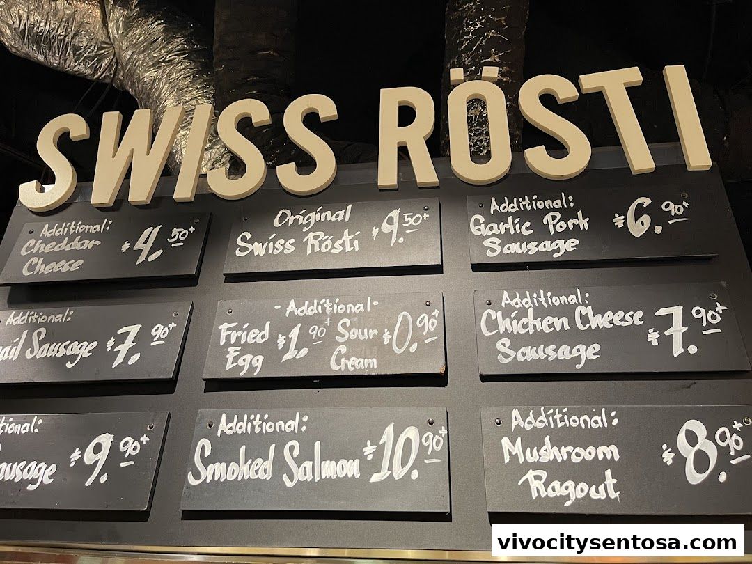 Menu page for Marché VivoCity