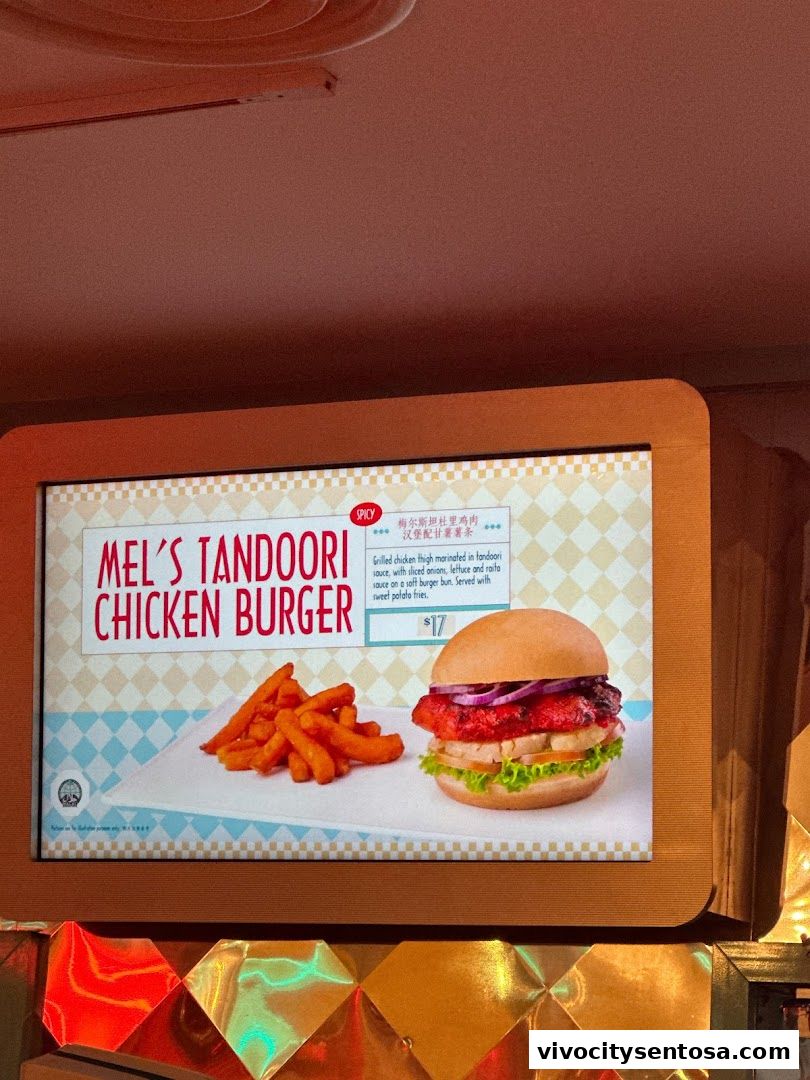 Menu page for Mels Drive-in