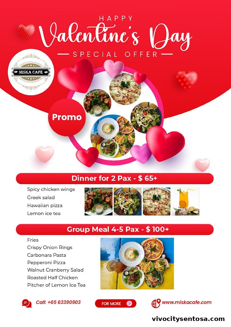 Menu page for Miska Cafe