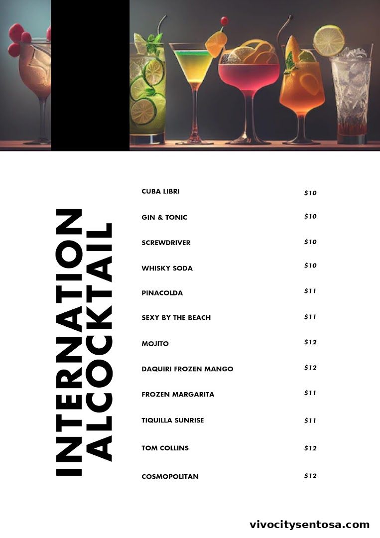 Menu page for Miska Cafe