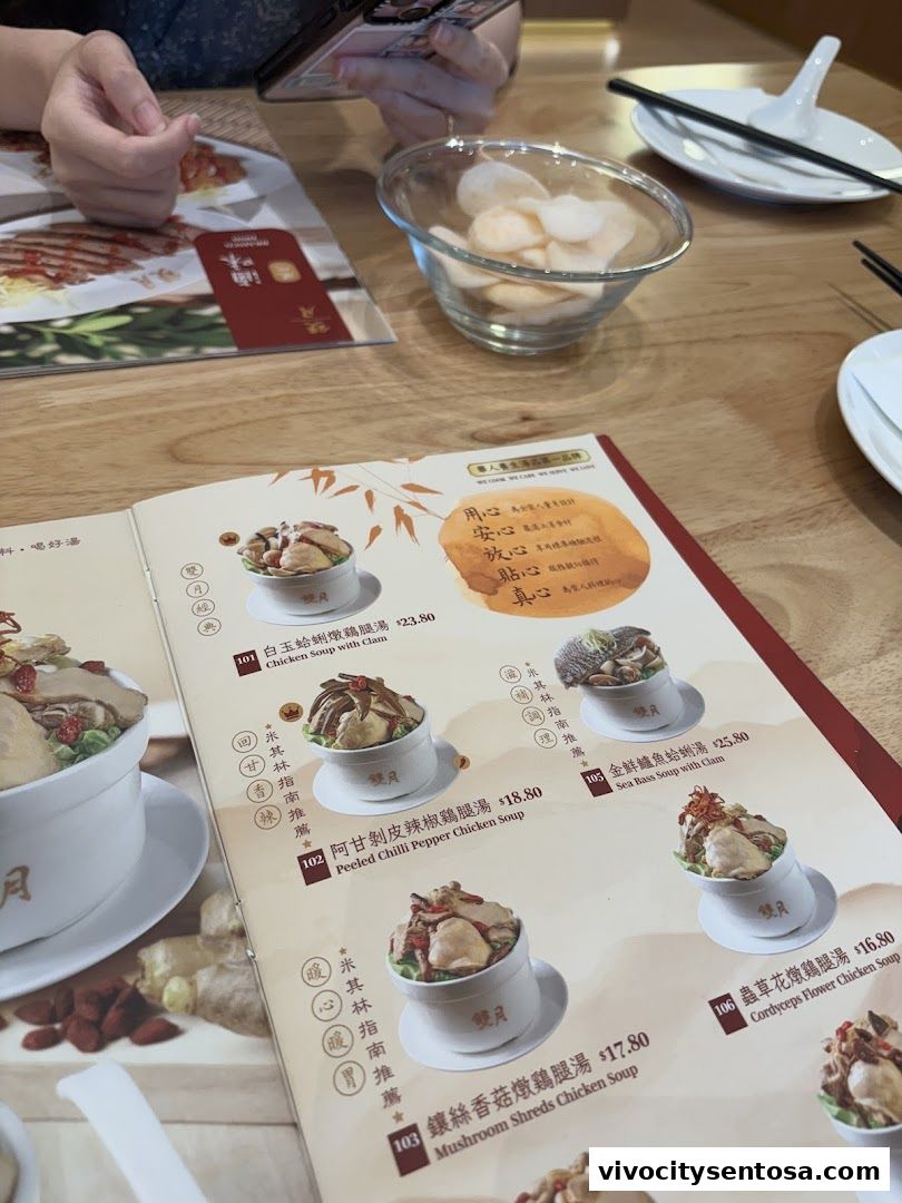 Menu page for Moon Moon Food VivoCity