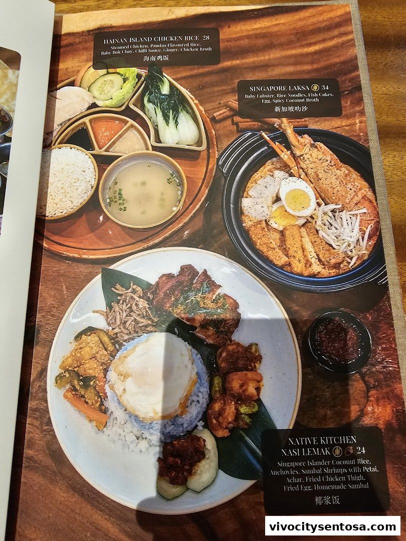 Menu page for Native Kitchen - Asian CuisineLocal Favourites  Sentosa