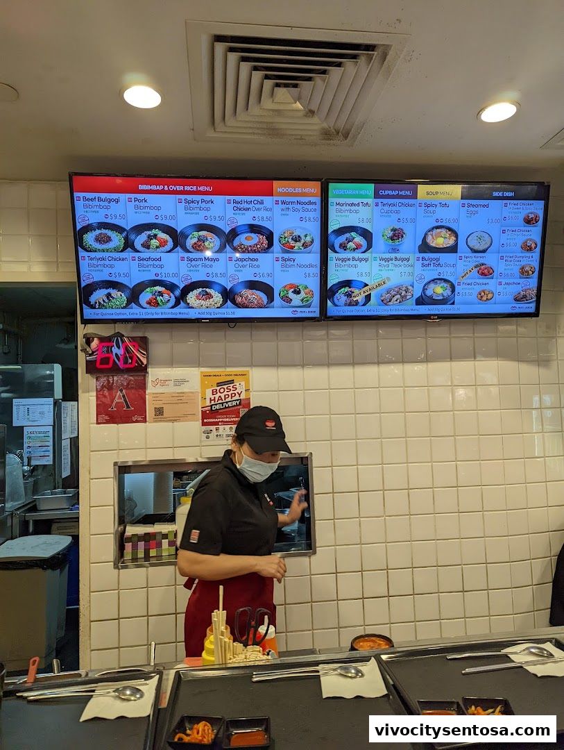 Menu page for Paiks Bibim  Vivo City
