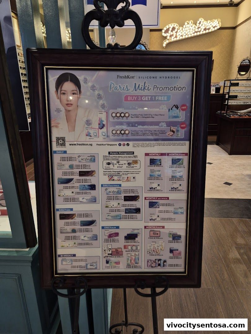 Paris Miki VivoCity - Optician  Optometrist  Contact lens  Eye Care Professional  Spectacles  Sunglasses  Myopia management