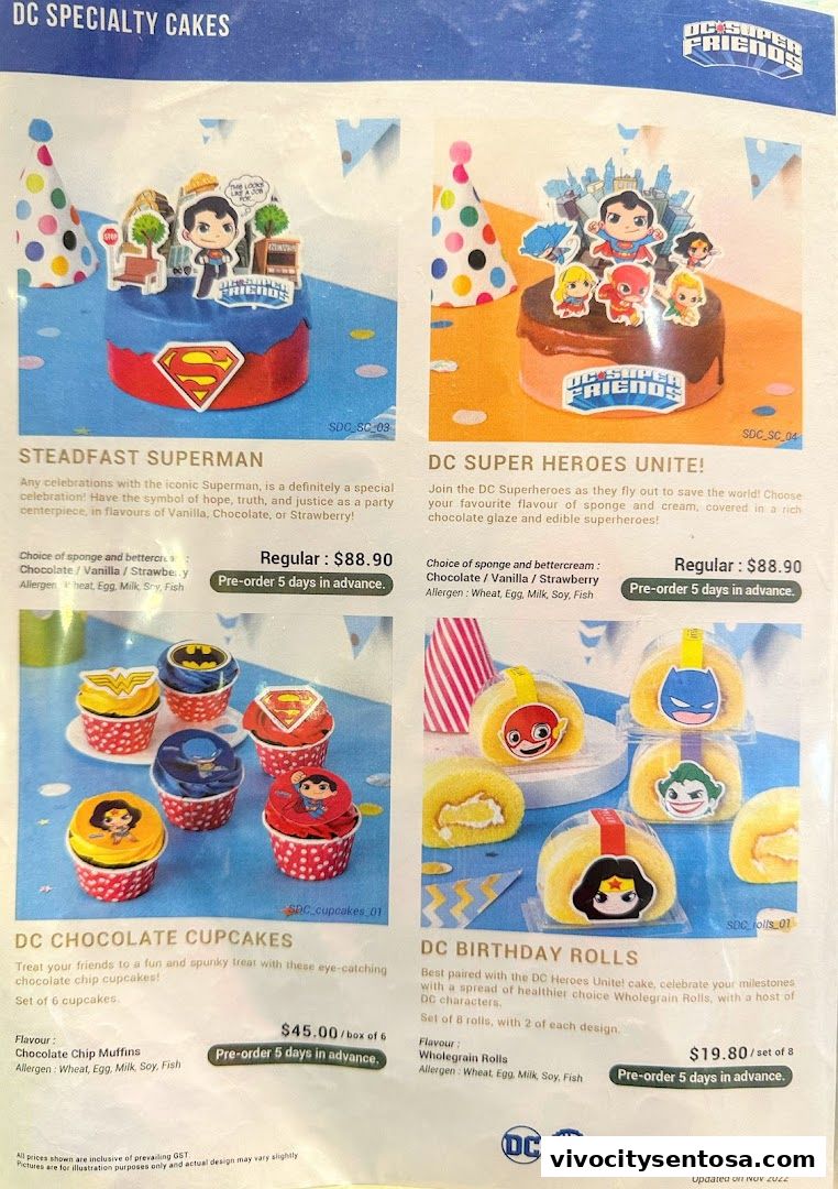 Menu page for Polar Puffs  Cakes  Vivocity