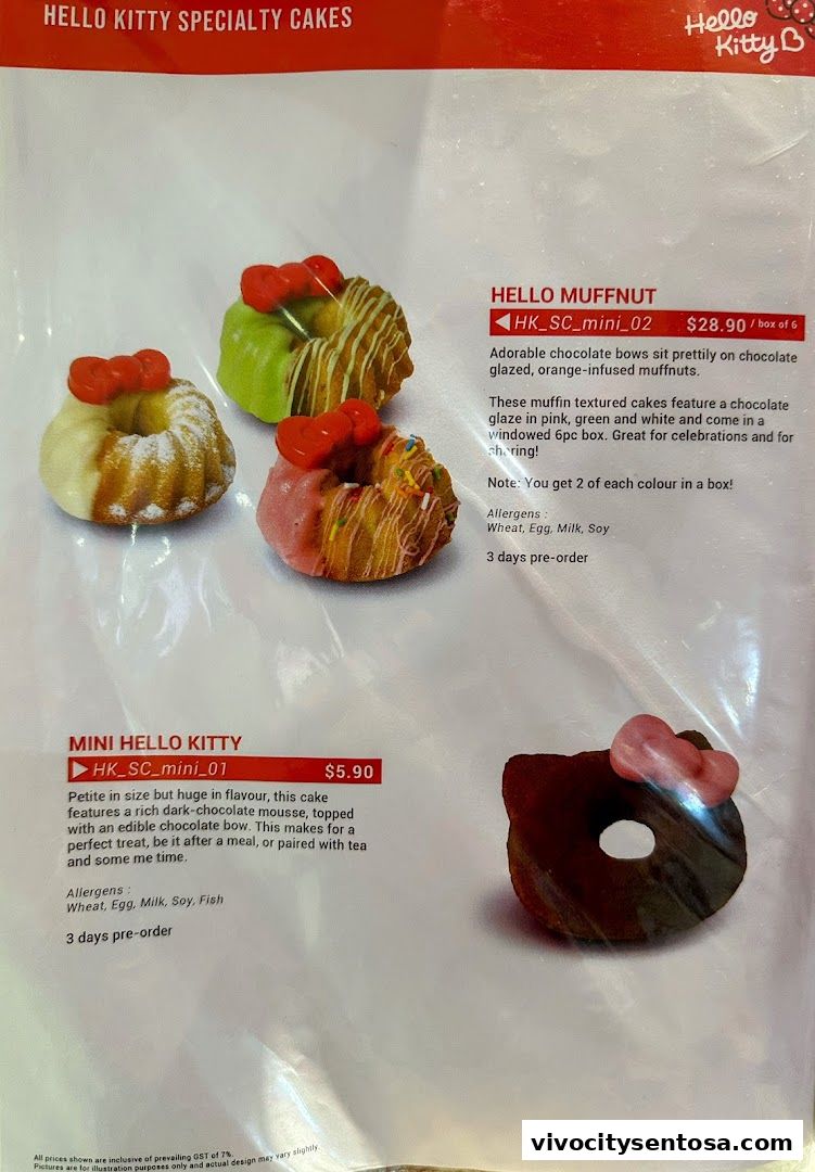 Menu page for Polar Puffs  Cakes  Vivocity