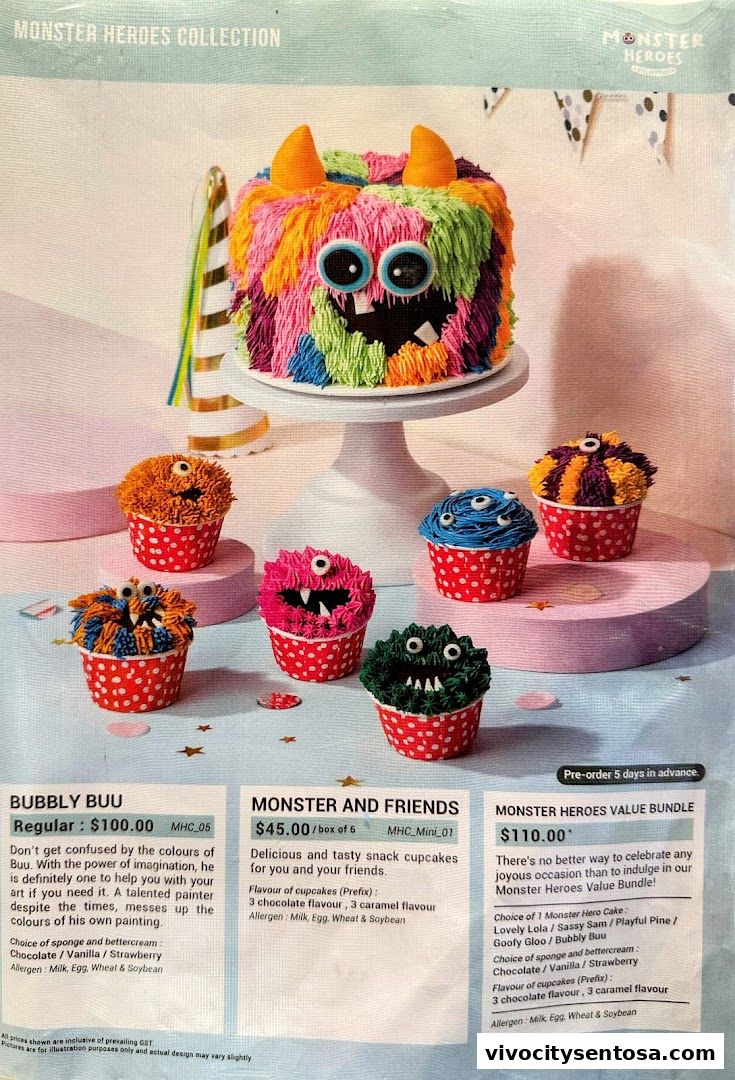 Menu page for Polar Puffs  Cakes  Vivocity