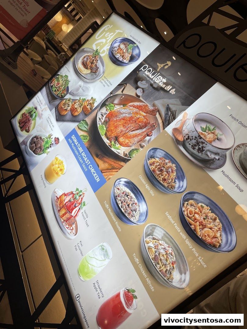 Menu page for Poulet - VivoCity