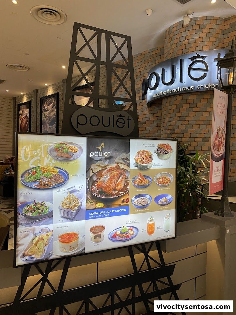 Menu page for Poulet - VivoCity