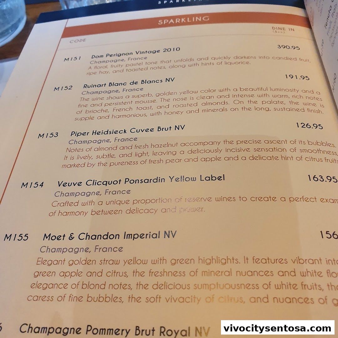 Menu page for Quayside Isle