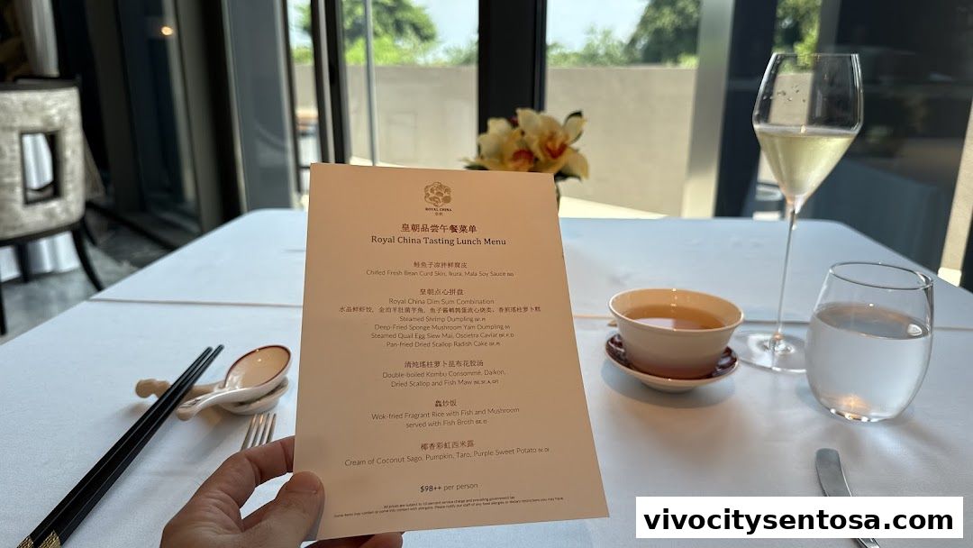 Menu page for ROYAL CHINA
