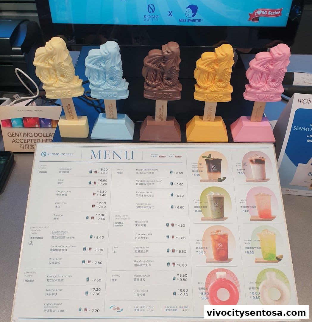Menu page for Senmo Coffee