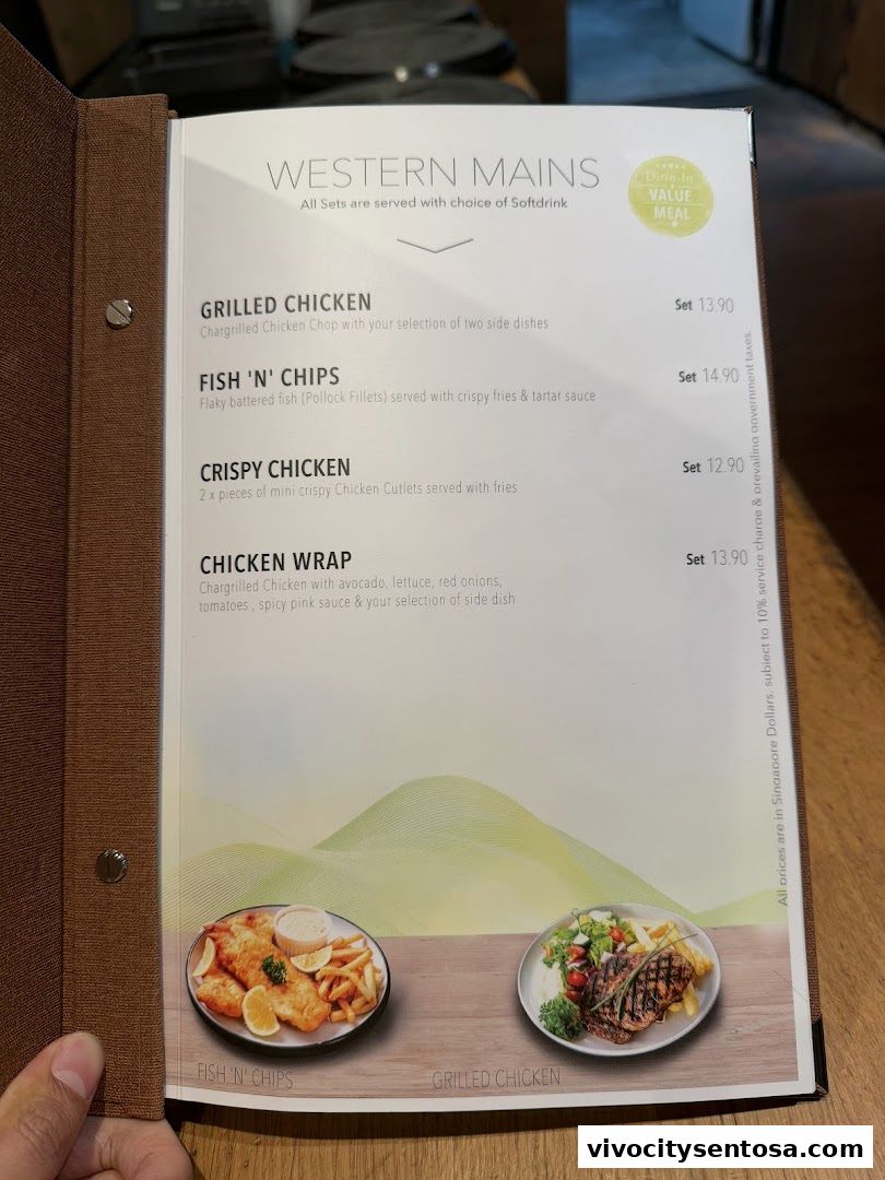 Menu page for SERVUS German Burger Grill  VIVOCITY