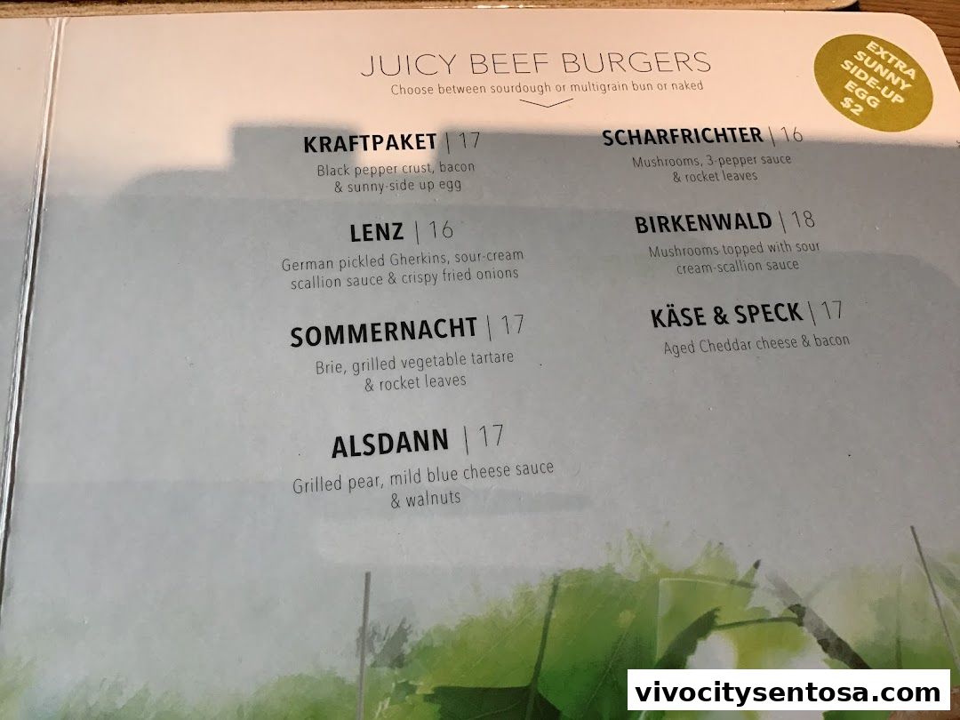 SERVUS German Burger Grill  VIVOCITY