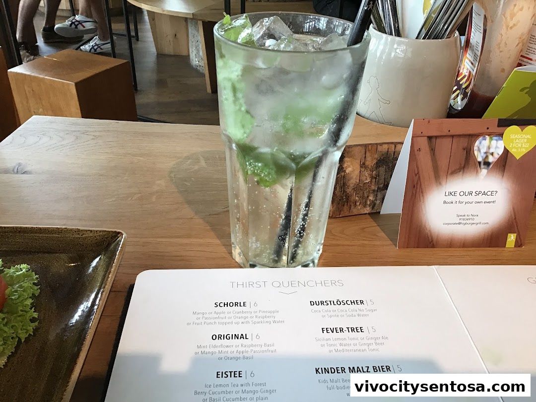 Menu page for SERVUS German Burger Grill  VIVOCITY