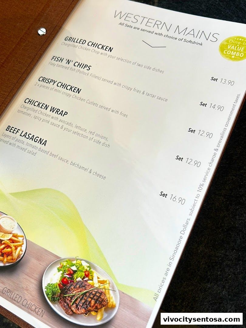 Menu page for SERVUS German Burger Grill  VIVOCITY