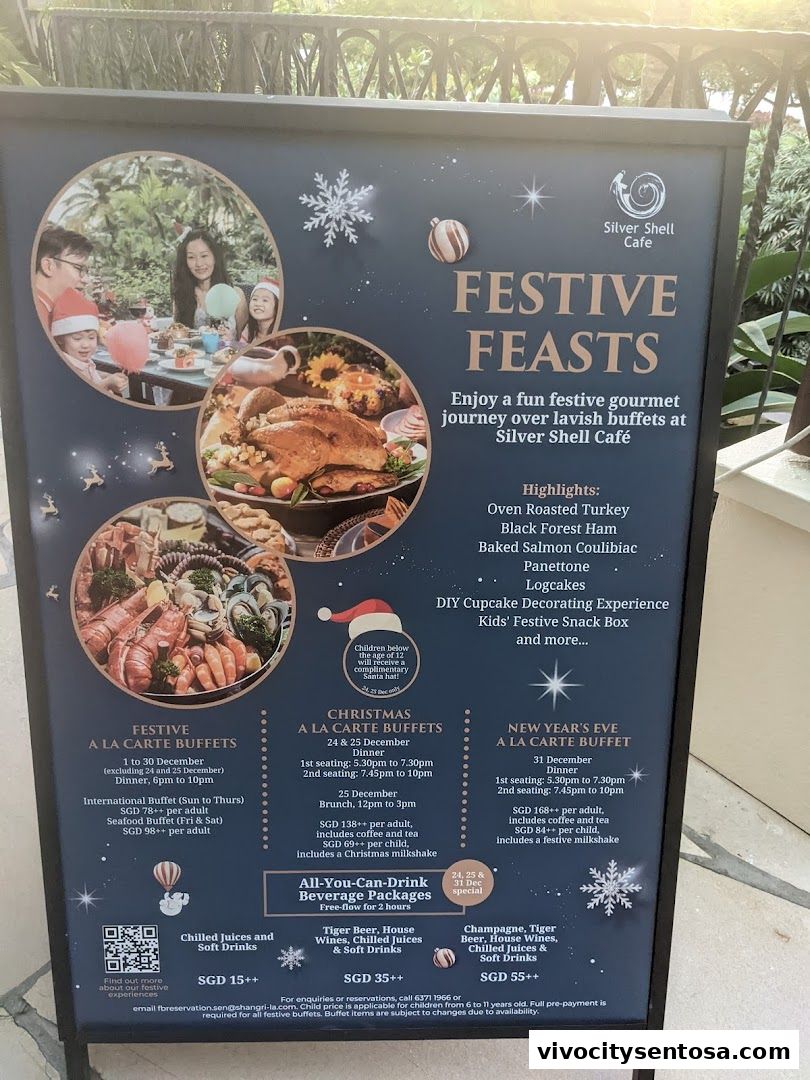 Menu page for Silver Shell Cafe