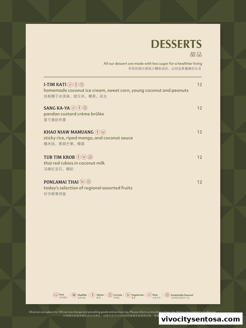 Menu page for Soi Social