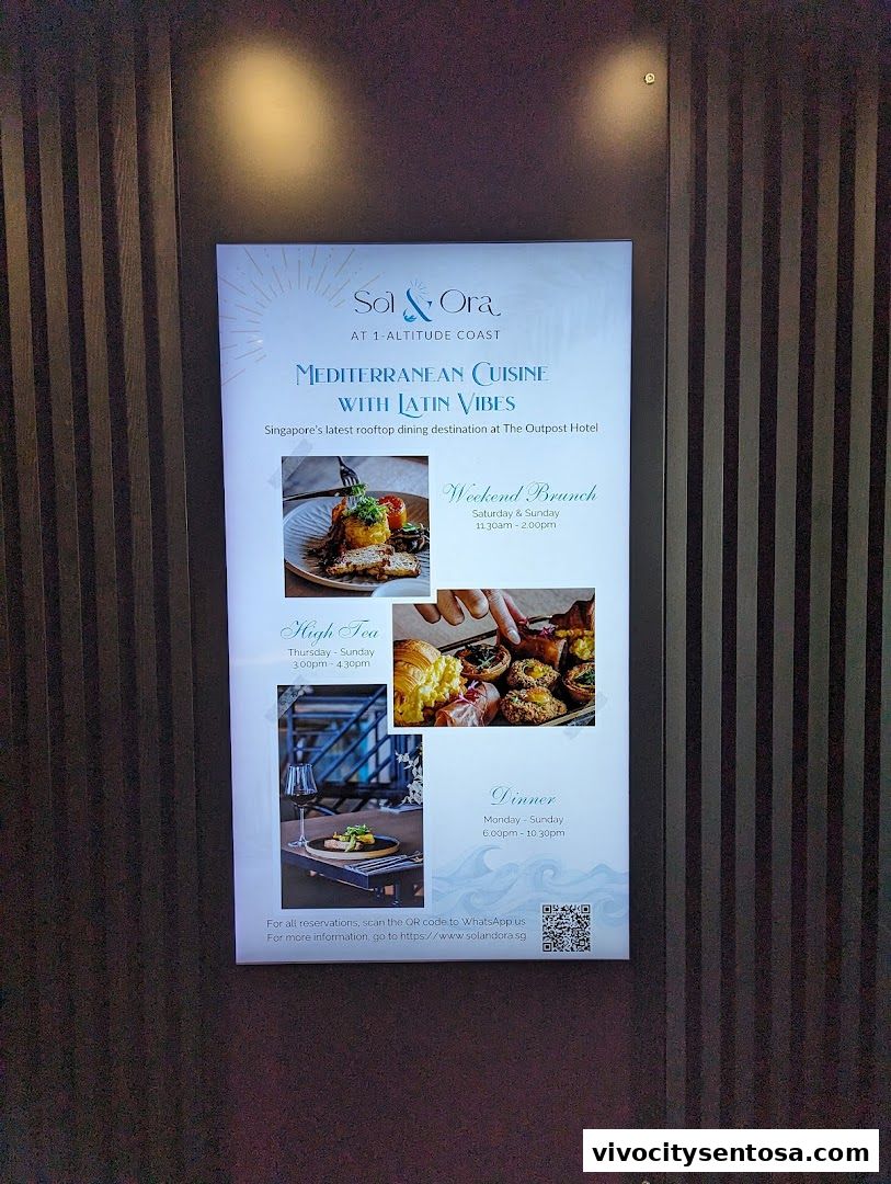 Menu page for Sol  Ora
