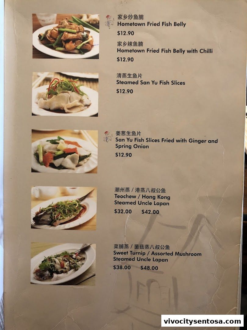 Menu page for Soup Restaurant 三盅两件 - VivoCity