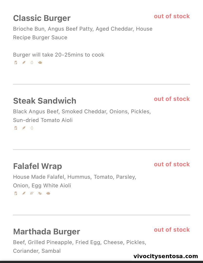 Menu page for Splash Tribe