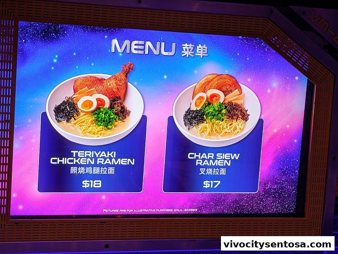 Menu page for Starbot Café