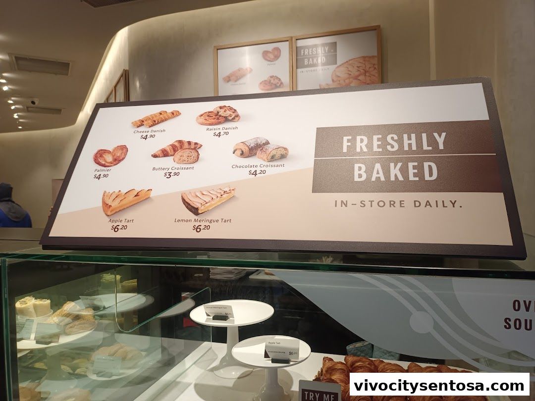 Menu page for Starbucks VivoCity