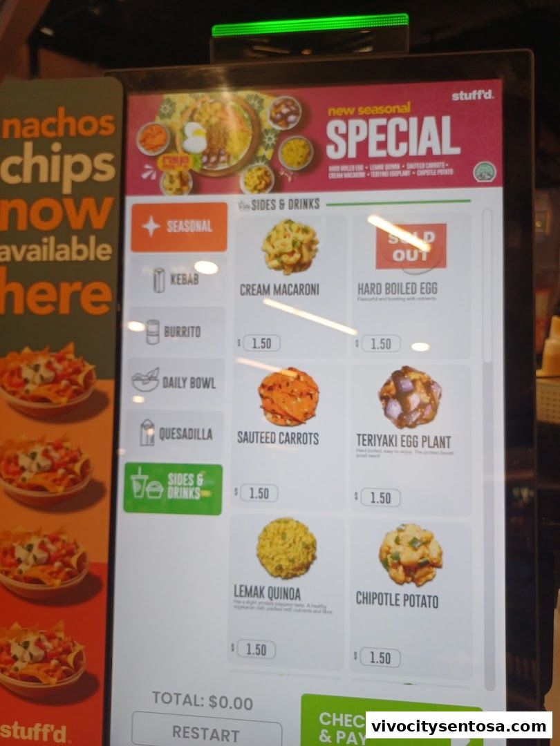 Menu page for Stuffd