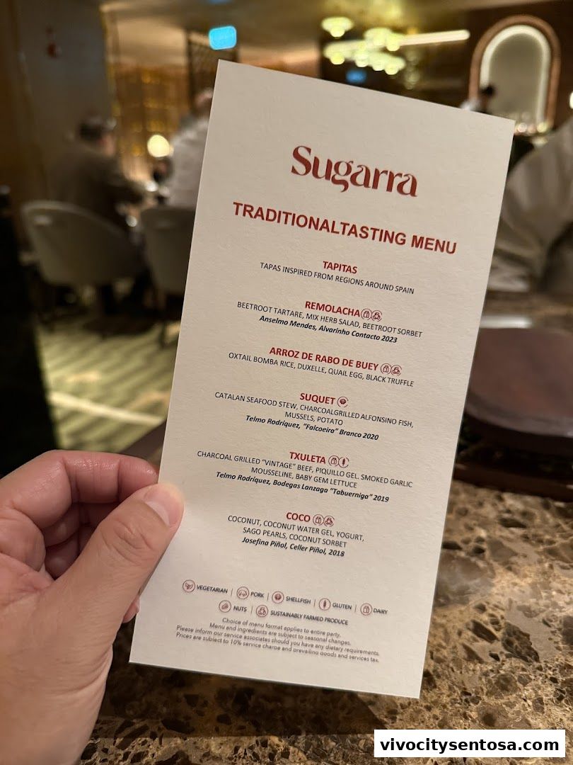 Menu page for Sugarra