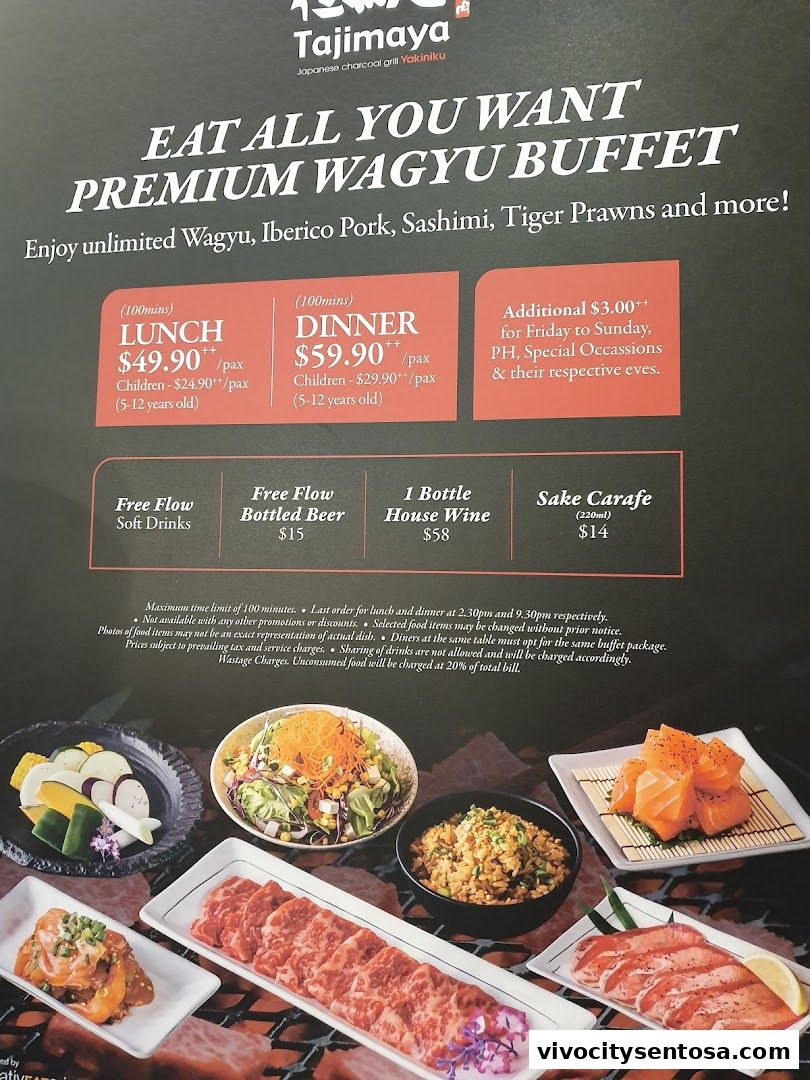 Menu page for Suki-Ya at VivoCity