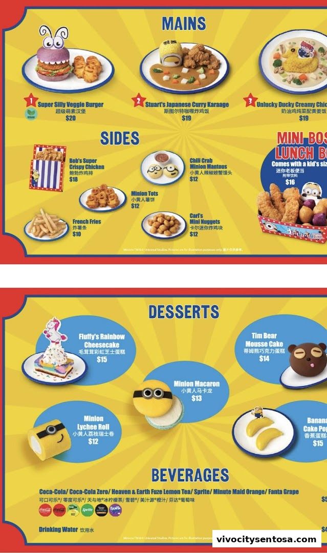 Menu page for Super Hungry Food Stand