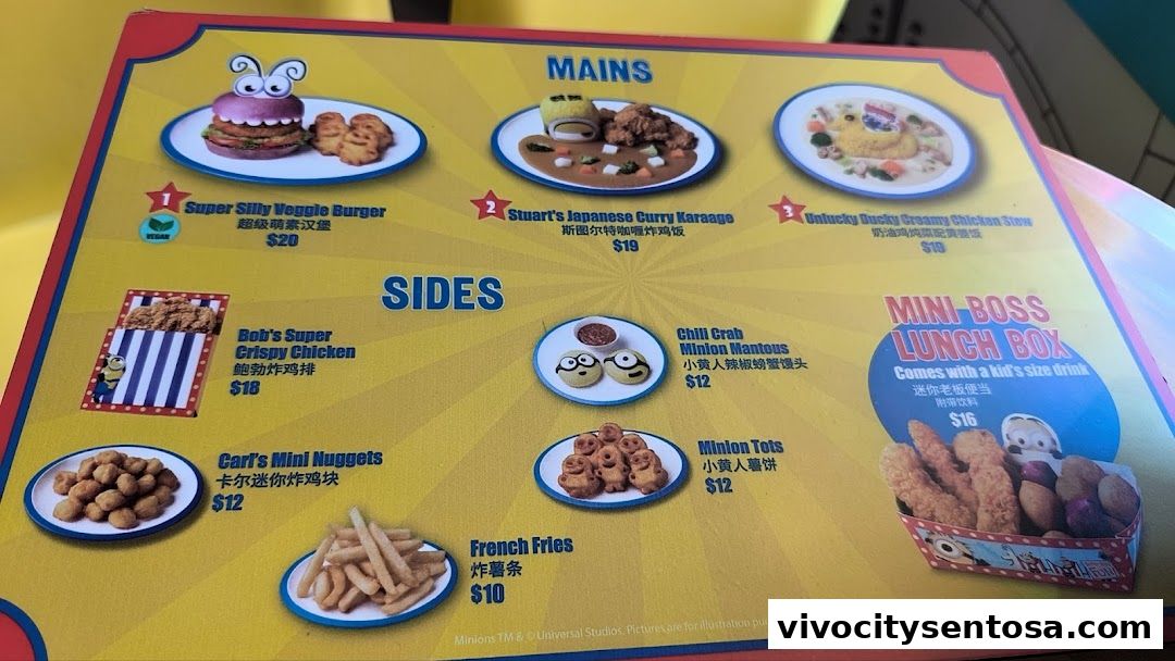 Menu page for Super Hungry Food Stand