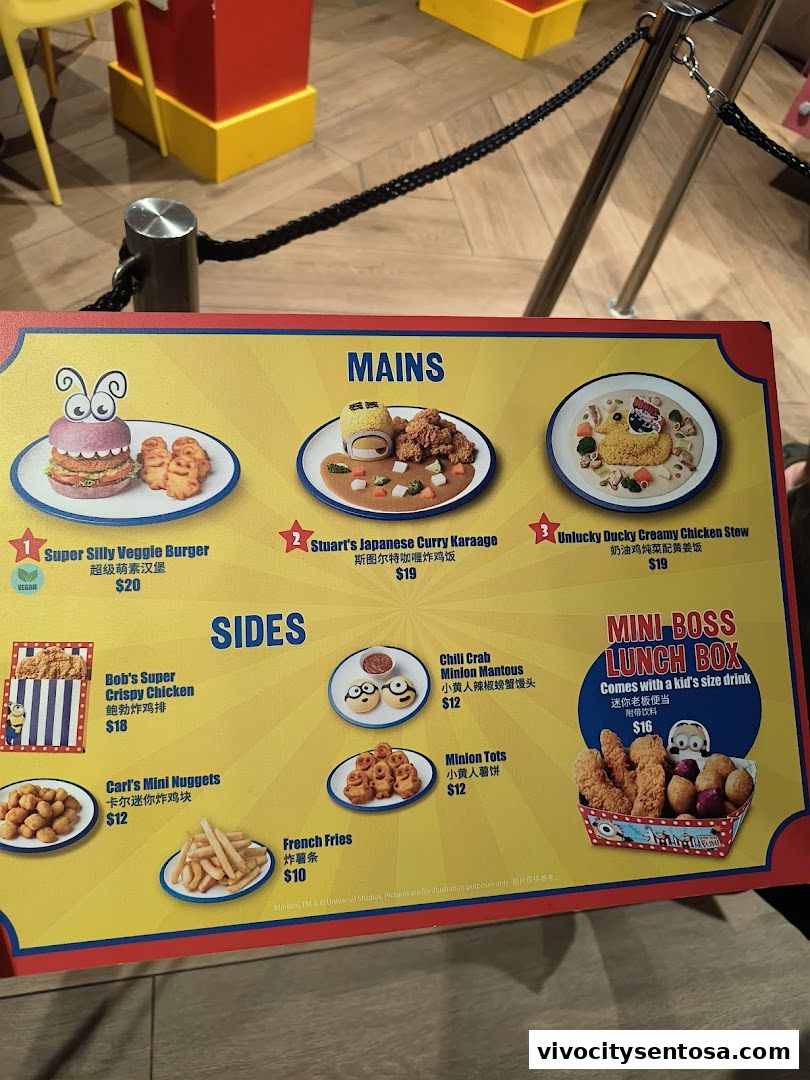 Menu page for Super Hungry Food Stand