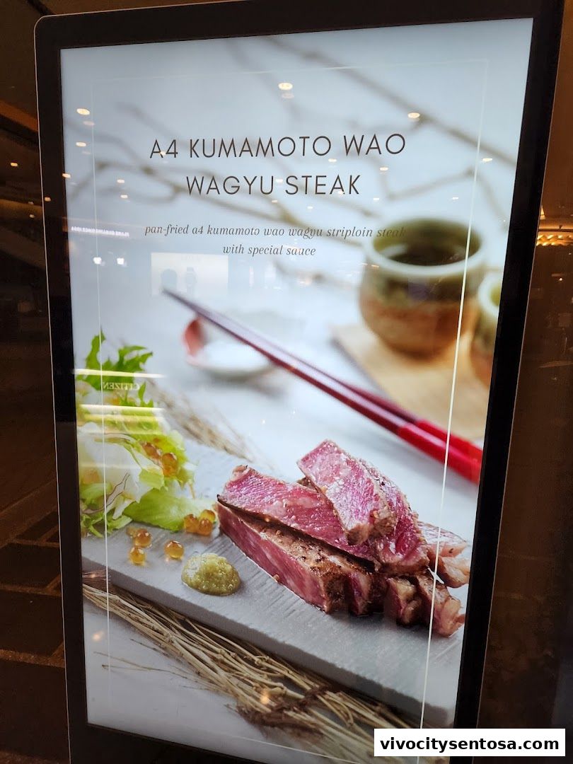 Menu page for SUSHI TEI