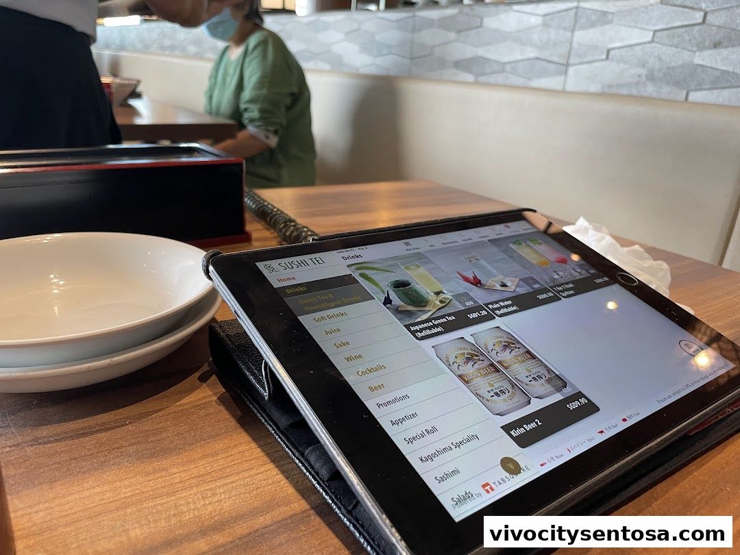 Menu page for SUSHI TEI