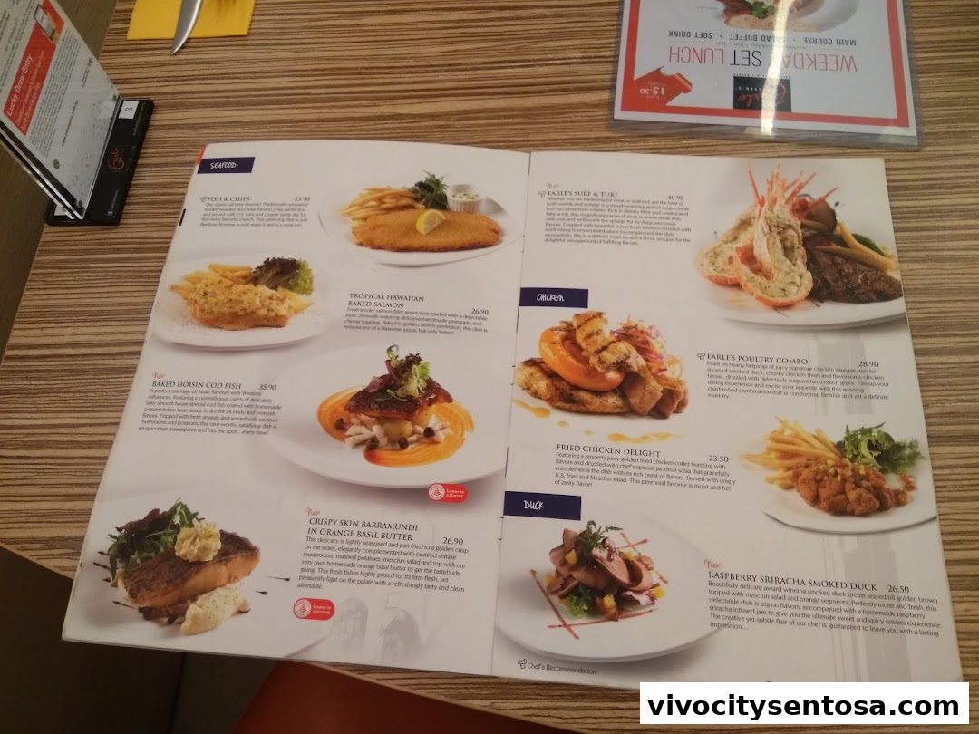 Menu page for Swensens Unlimited  VivoCity